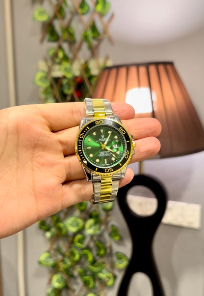 Rlx Oyster Perpetual |  Premium Green and Gold with Date Adjuster