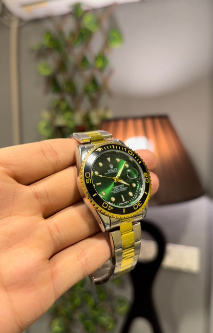 Rlx Oyster Perpetual |  Premium Green and Gold with Date Adjuster