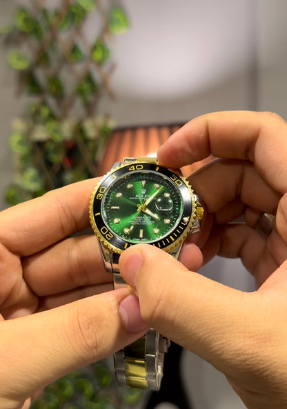 Rlx Oyster Perpetual |  Premium Green and Gold with Date Adjuster