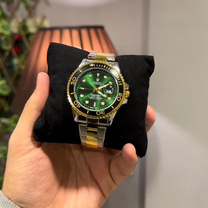 Rlx Oyster Perpetual |  Premium Green and Gold with Date Adjuster